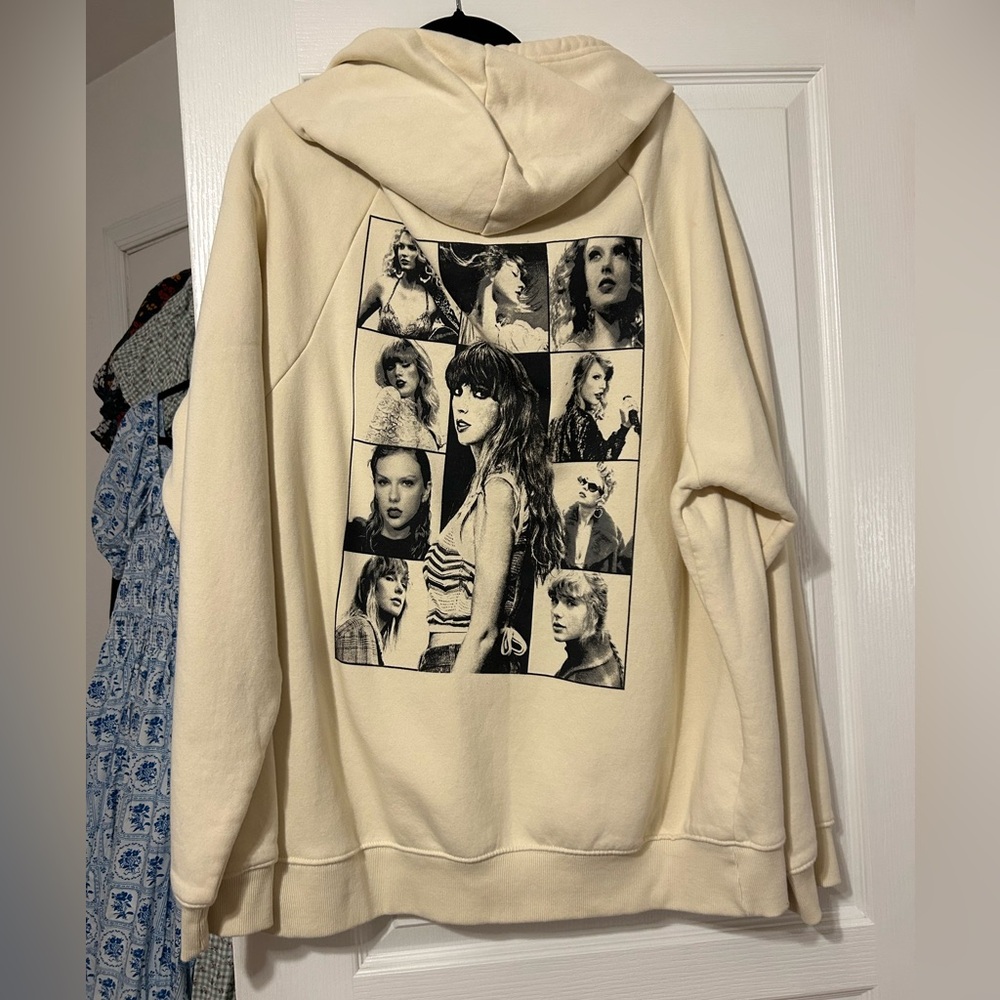 Taylor Swift The Eras Tour Cream Hoodie - Picture 2 of 3